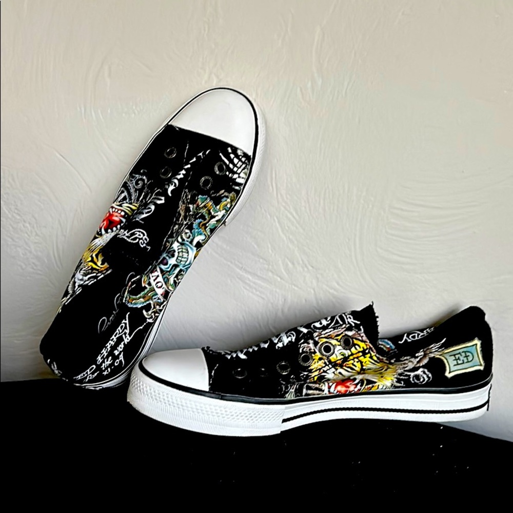Ed Hardy Sneakers worn once!
